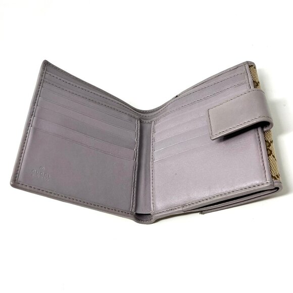 GUCCI: Canvas Compact Wallet - Picture 7 of 9
